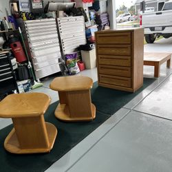 Dresser, End Tables and Coffee Table 