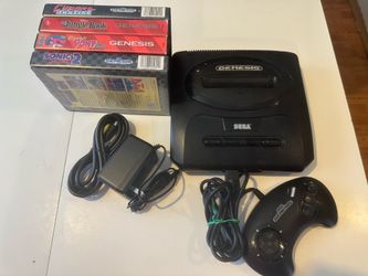 Sega Genesis 2 Console With 4 Games