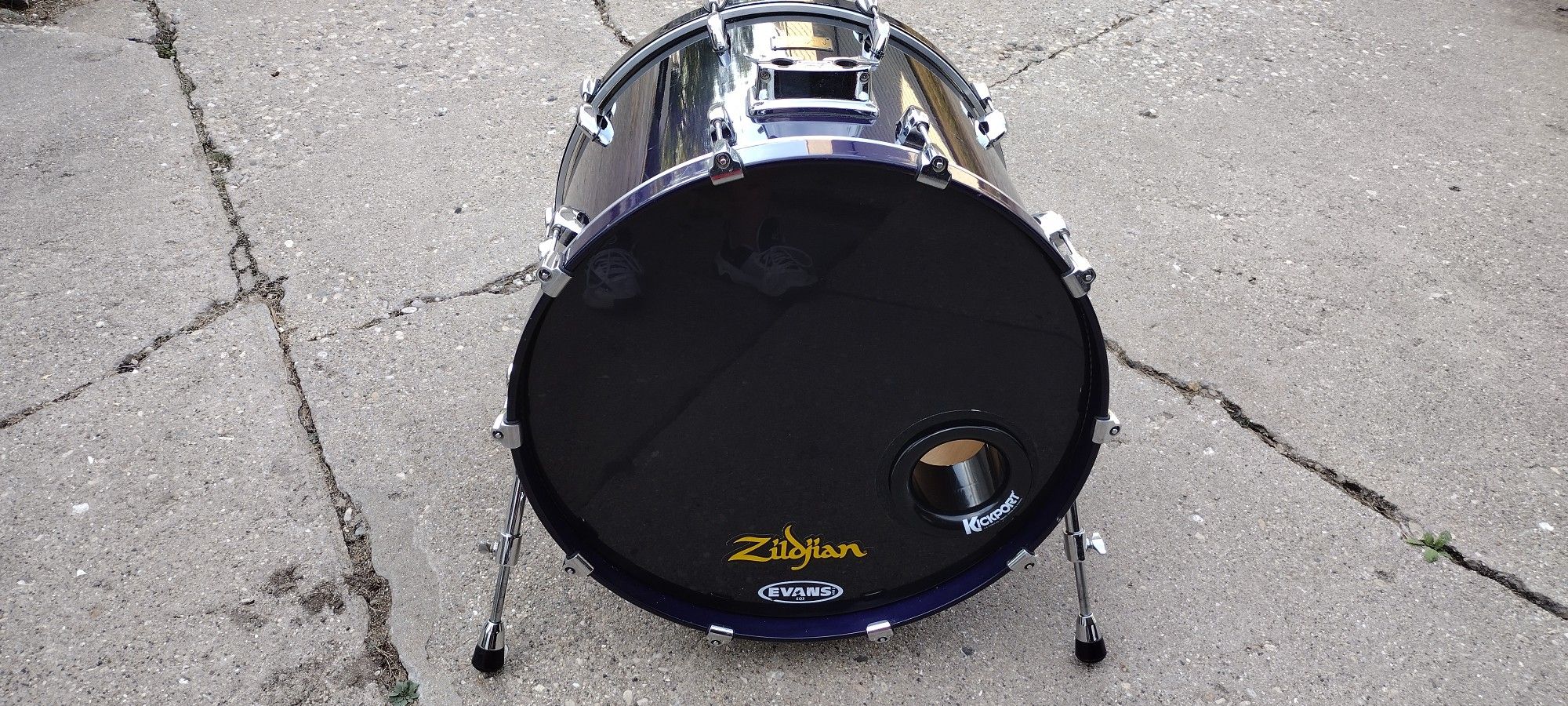 Vintage Pearl Masters Studio Birch 24x18 Bass Drum Midnight Fade Purple