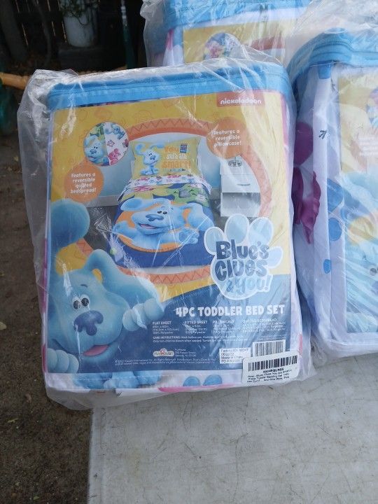 4pc Toddler Bed Set Blue's Clues