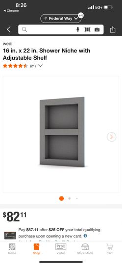 Wedi Shower Niche 