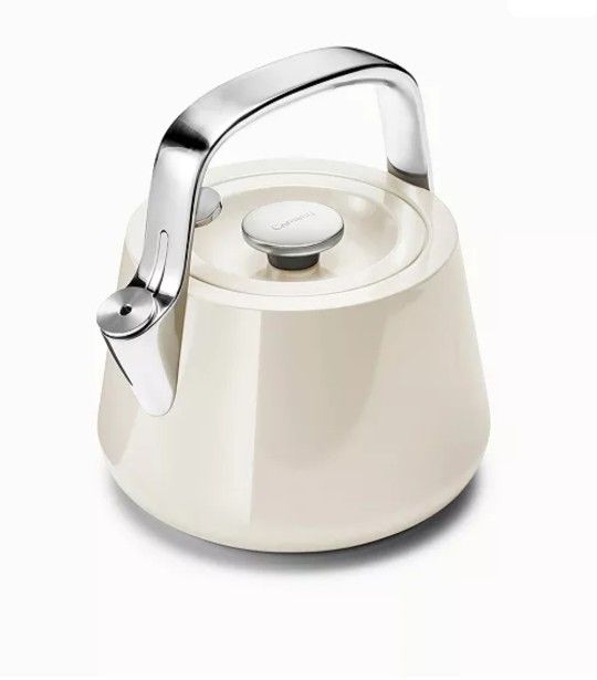 Whistling Tea Kettle Caraway Cream Color New