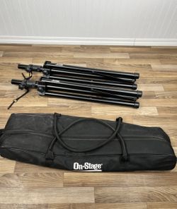 On-Stage SSP7750 Pair of Speaker Stands with Carry Case