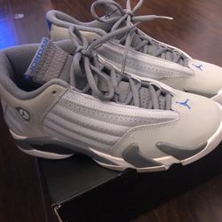 Jordan 14s Wolf Gray (size 5.5 Kids) 