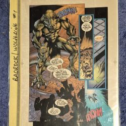 BADROCK/WOLVERINE # 1 FOUR COLOR SEPARATION PAGE 35 BCMY 4 ACETATE SHEETS MARVEL