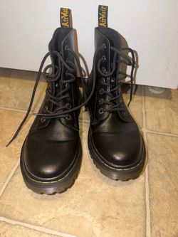 Dr. Martens AirWair Black Leather Lace-Up Boots