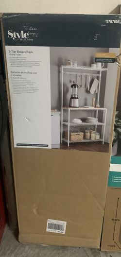 MEETUP 91326. 3 TIER BAKERS RACK BUT CAN BE USED FOR OTHER COOKING. BRAND NEW IN BOX.