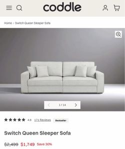Coddle Switch Queen Sleeper Sofa