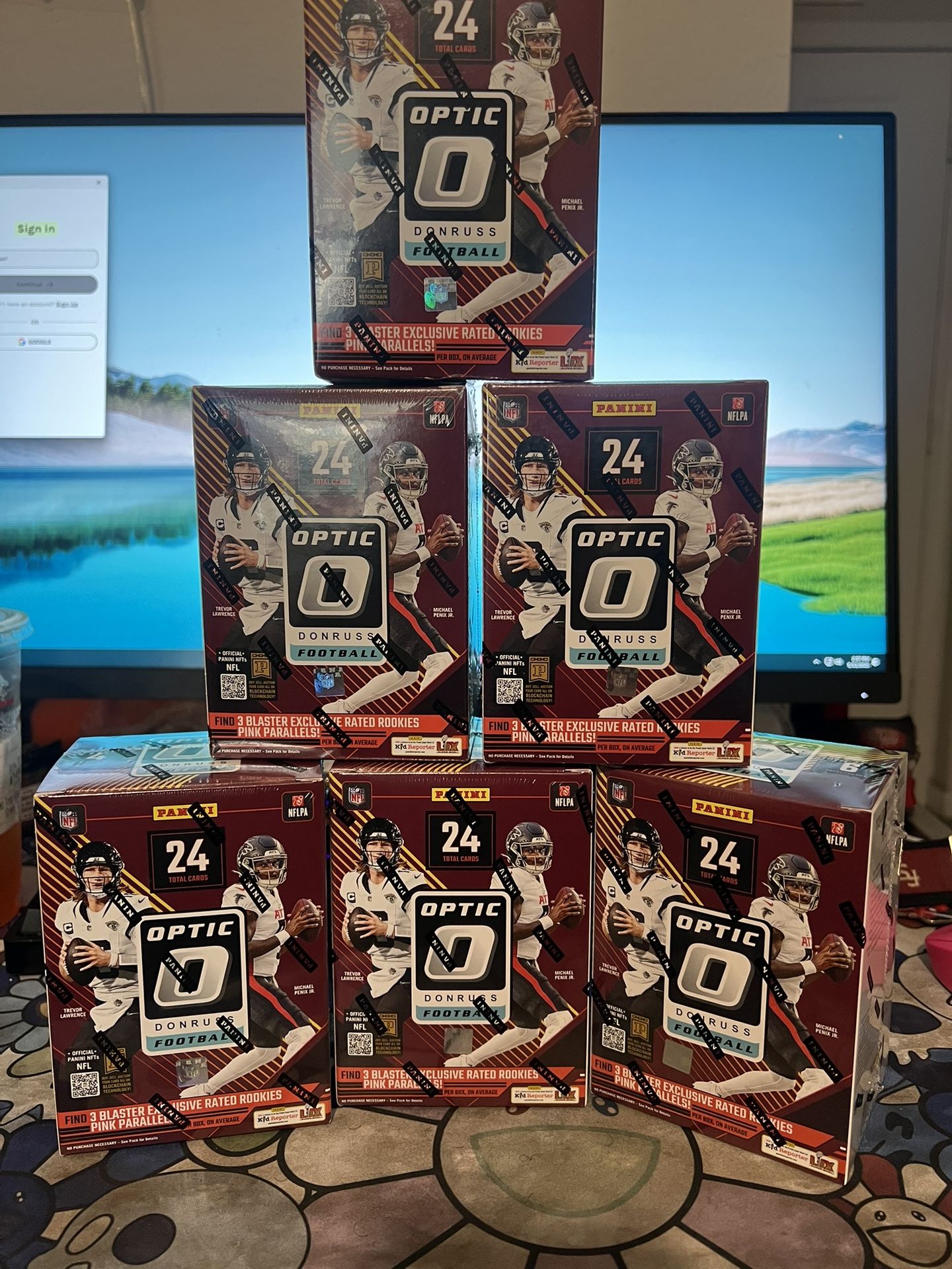 2024 Panini NFL Donruss Optic Football Trading Card Blaster Box