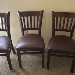 Three Dining Chairs 