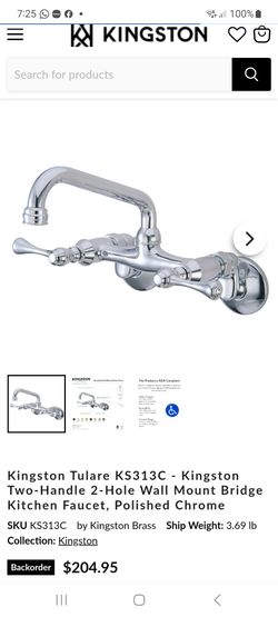 Kingston brass wall mount faucet