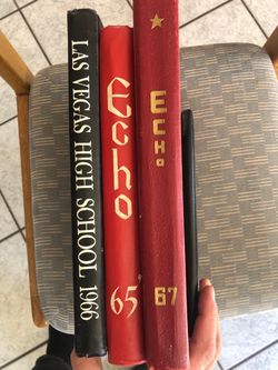 3 Las Vegas High School Yearbooks 1(contact info removed) 1967