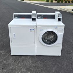  Speed Queen Coin Operated Commercial Washer & GAS Dryer Set 