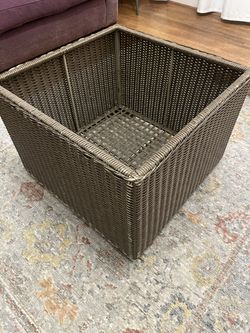 Outdoor/Indoor Storage Basket - 24" square x 17" high - great for toys, pillows, etc.