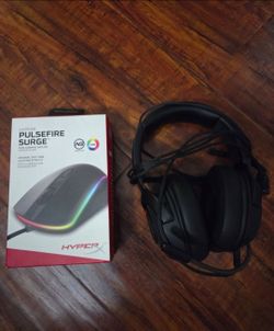 Razer Kraken X Headset + HyperX Pulsefire Surge RGB Gaming Mouse Bundle