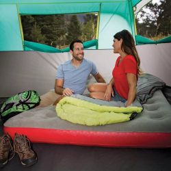 Coleman Queen QuickBed Single-High Inflatable Air Mattress, Leak-Free Airbed with Plush Top & Included Carry Bag for Indoor/Outdoor Use