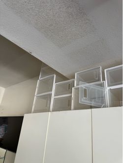 40 plastic shoe boxes