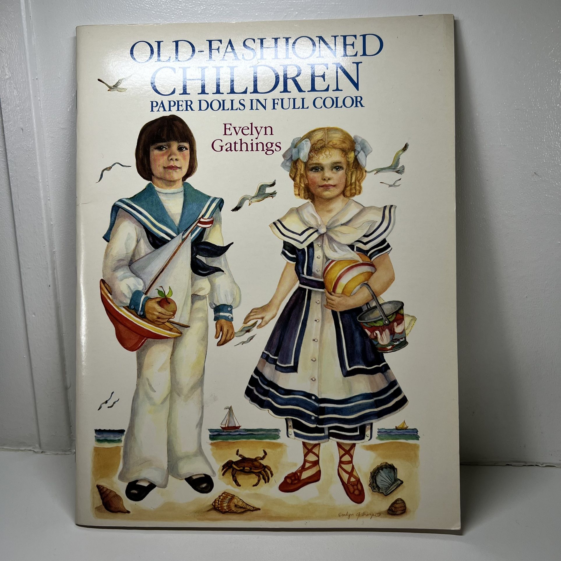 OLD FASHIONED CHILDREN PAPER DOLL CUT OUTS EVELYN GATHINGS 1989 DOVER PUBLIC