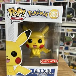 VAULTED EXCLUSIVE Pikachu Funko Pop #353 Games Nintendo Video Pokemon Vinyl Toy