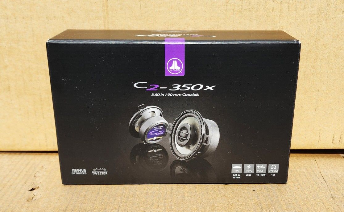 JL Audio Evolution C2 Car Speakers 1 Set 3 1/2 Inch 2-Way Coaxial Speaker System 75 Watts 🚨 Payment Options Available 🚨 No Credit Needed 🚨
