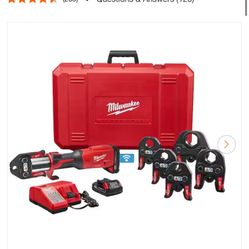 M18 18-Volt Lithium-Ion Brushless Cordless FORCE LOGIC Press Tool Kit with 1/2 in. - 2 in. Jaws Kit (6-Jaws Included)