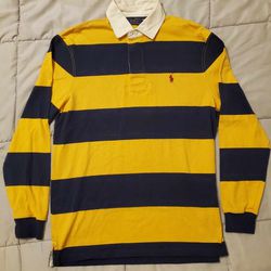Men's Vintage Ralph Lauren Polo Rugby Shirt Size Medium 