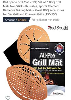 Grill mats set of 3 -brand name