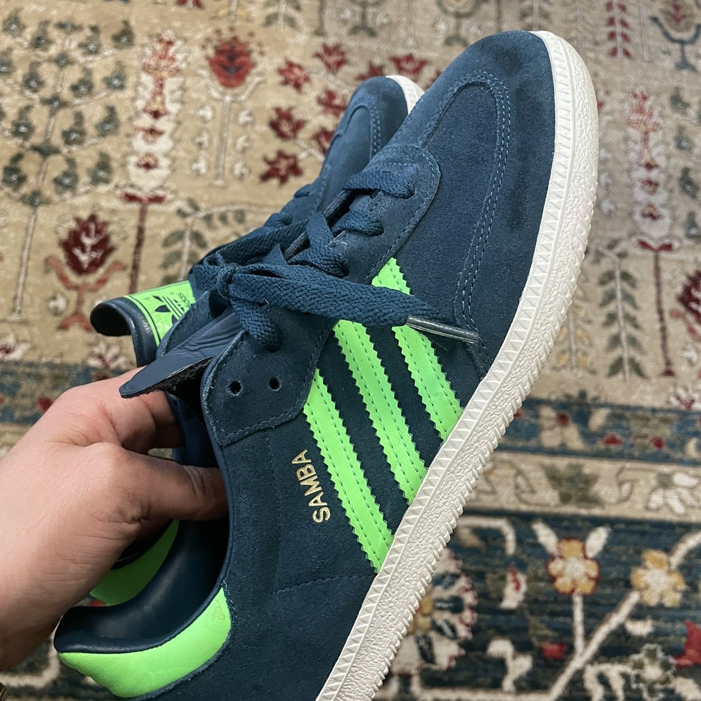 adidas gazelle silver green womens adidas Samba ADV main image 1