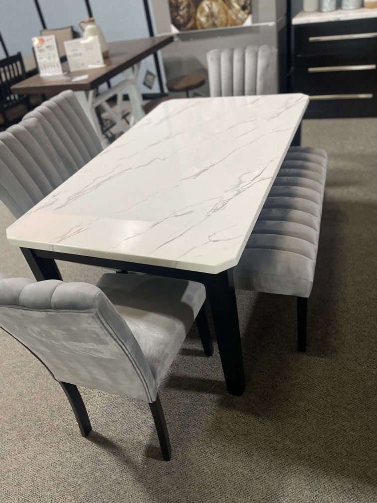 Dining Room Furniture Set 🌟 Marble Top Dining Table And Chairs 🌟Extra Discount Code RSG
🔥🔥 Mention OfferUp for this Special Price!!