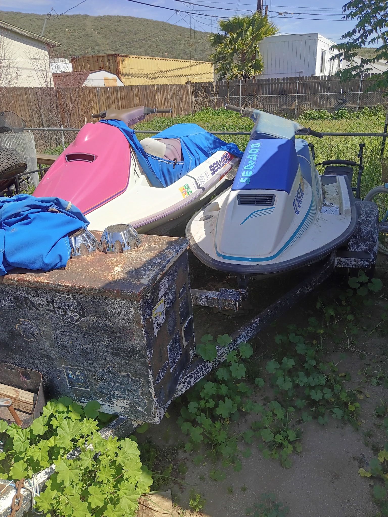 Sea Doos And Trailer