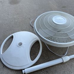 Lasko Pedestal Fan - Adjustable Height (White)