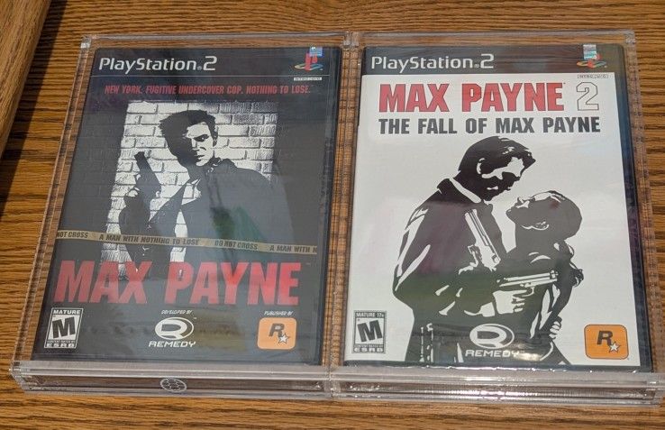 Max Payne 1 & 2 Sealed Black Label PS2 Set