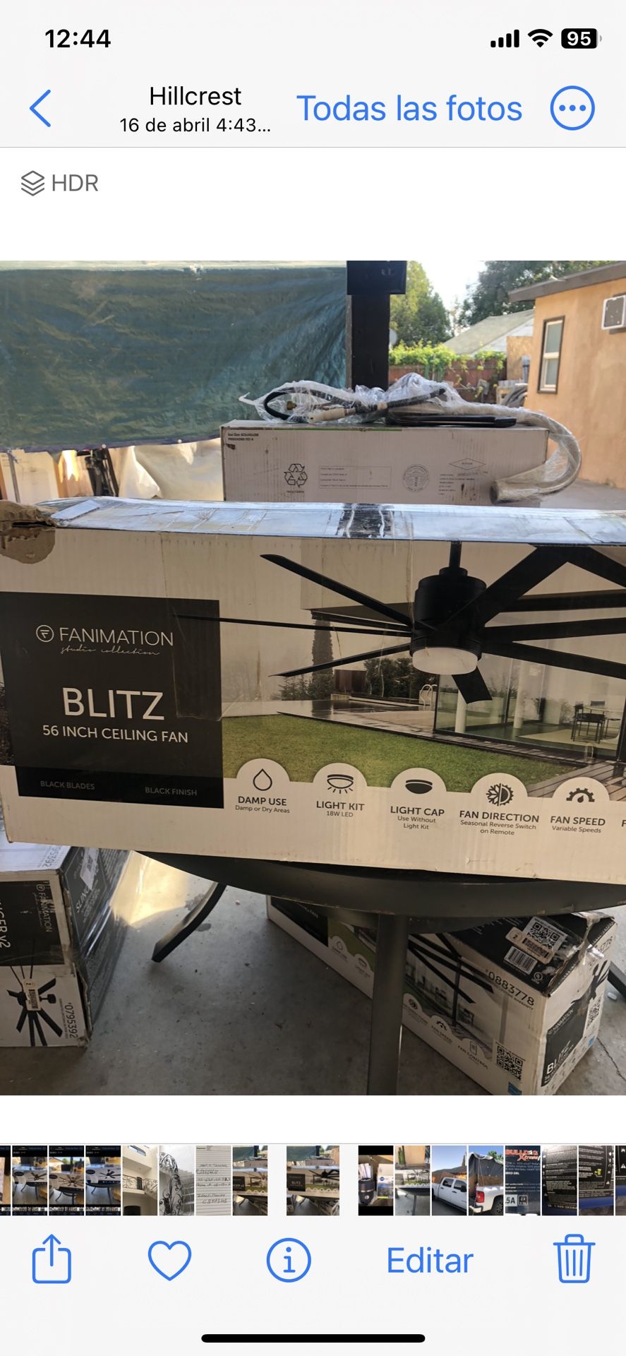 Ventilador De Porche Y Cuarto