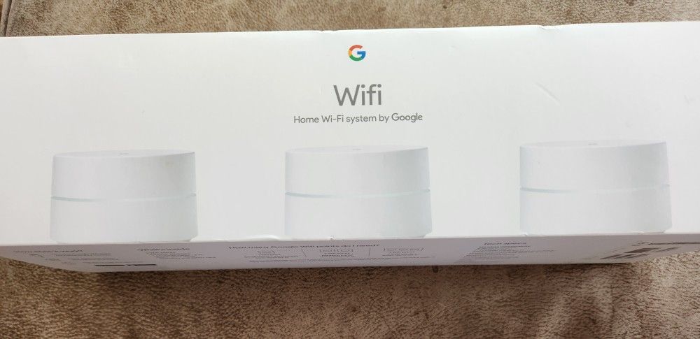 Google WiFi system, 3-pack Router for Whole Home Coverage (AC-1304), White
