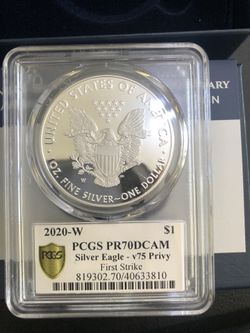 2020 End Of World War II 75th Anniversary American Eagle Silver Proof Coin