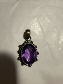 Amethyst natural pendant