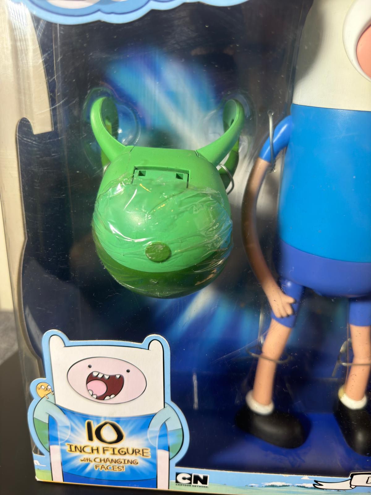NIB Adventure Time 10" Super Posable Finn with Changing Faces Action Figure