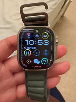 Apple Watch Ultra 1st Gen 49mm Titanium - with 2 Original Apple Bands