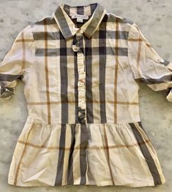 Authentic Burberry Peplum Blouse For 5yrs Old