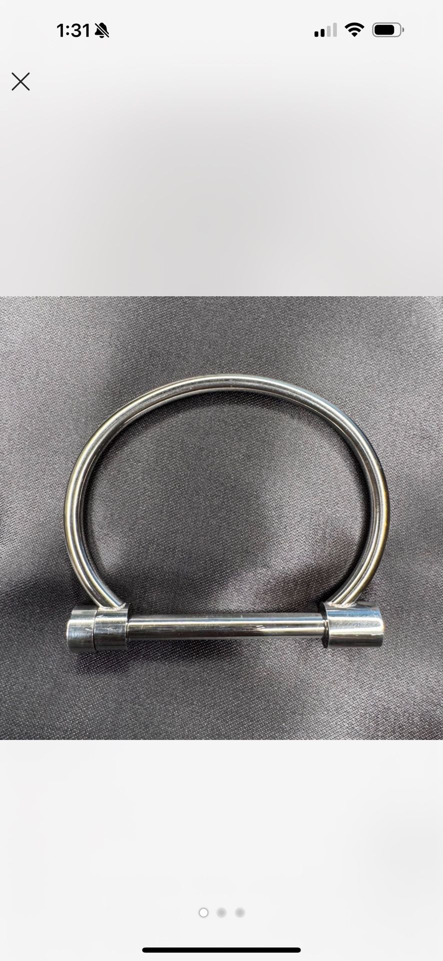 Stainless Steel Screw Horseshoe Bracelet 