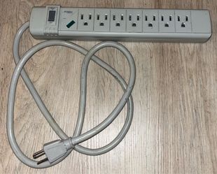 InterAct Indoors 7 Outlet Surge Protector Power Strip