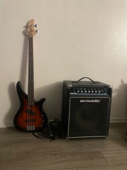 Yamaha RBX170 Bass Guitar with Acoustic B30 Amp with all cables