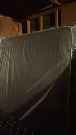 Full size bed with box