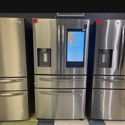 Brand New Samsung Tablet Refrigerator Counter Depth‼️ Flexzone Door Convertible Freezer/Refrigerator 