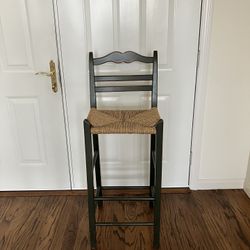 Green Wooden Bar Stool