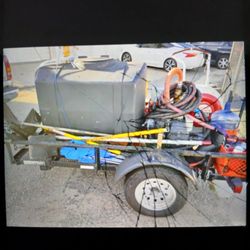 seal coating and paving trailer and equipment for sale work ready 