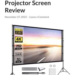 Portable Projector Screen (Indoor And Outdoor)