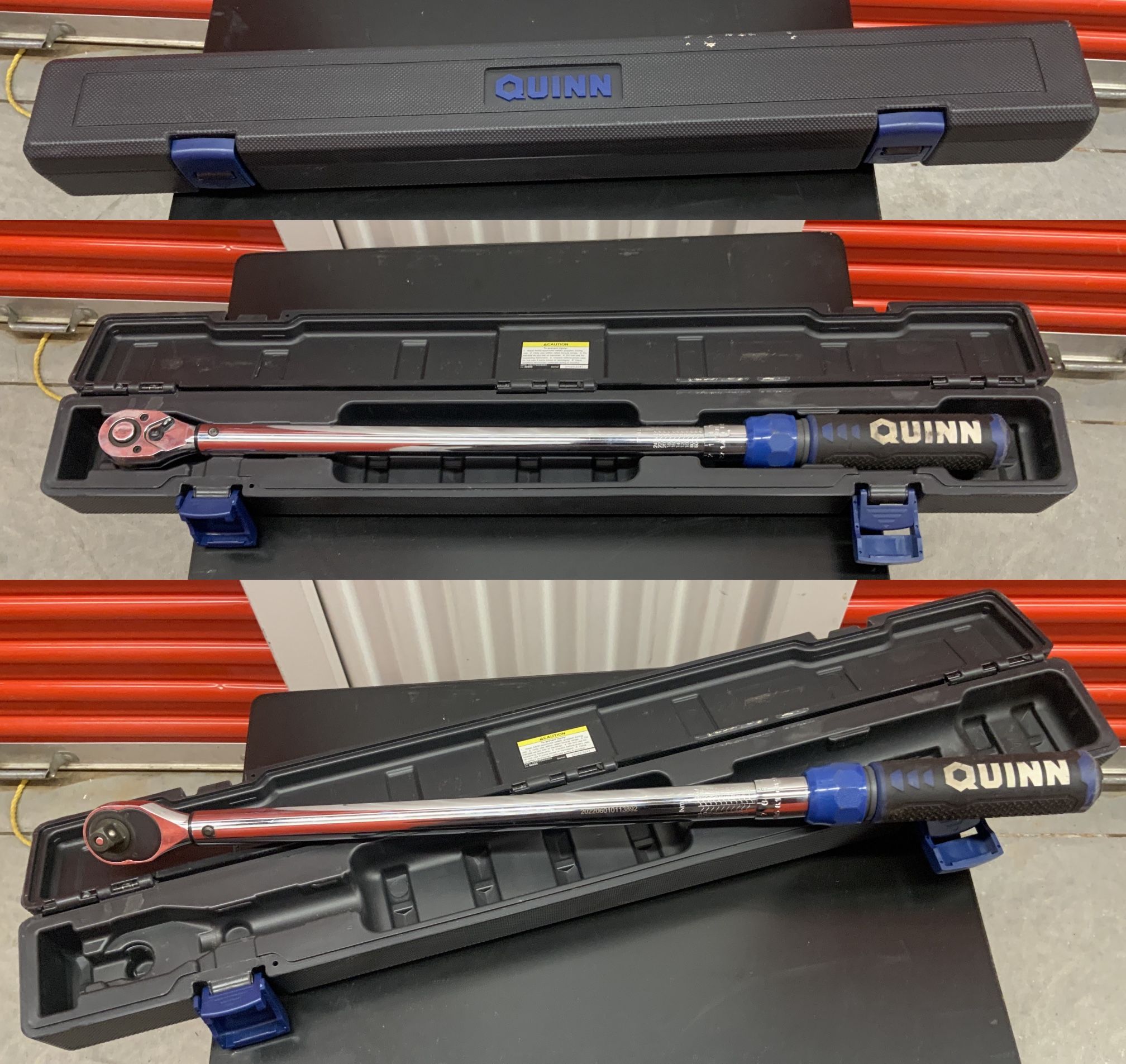 🎄 1 QUINN 1/2 in. Drive Torque Wrench offers precise torque control from ( 50 to 250 ft-lb )... Value $150