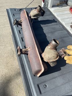 VW bug stock exhaust