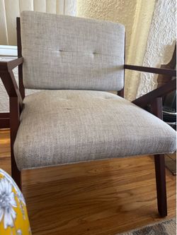 Mid Century Upholstered Wood Accent /Side Chair $60 OBO